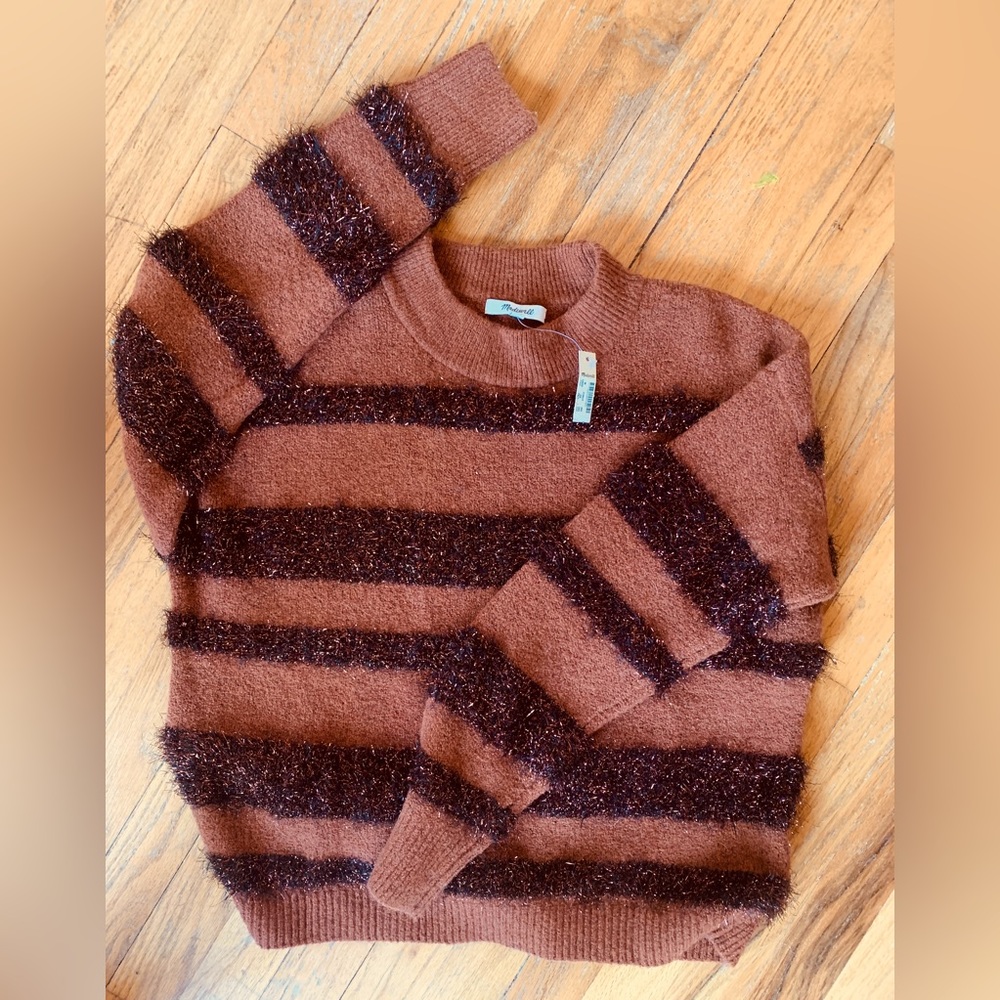 Madewell Auburn soft Tinsel Sweater Medium NWTs